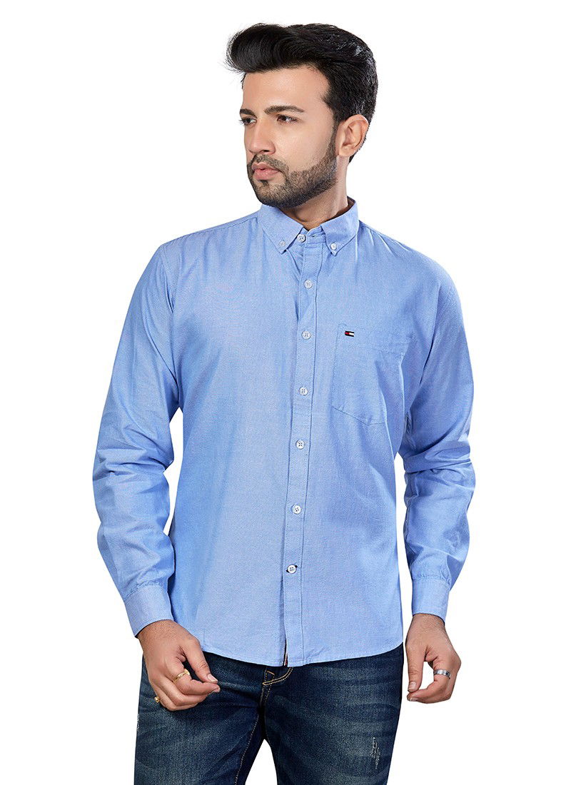 Outluk 1419 Oxford Cotton Regular Wear Mens Shirt Collection